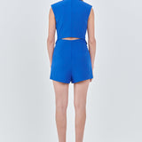 Sleeveless Blazer Romper