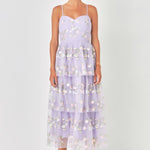 ENDLESS ROSE-Floral Layered Midi Dress-DRESSES available at Objectrare