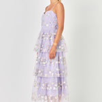 ENDLESS ROSE-Floral Layered Midi Dress-DRESSES available at Objectrare