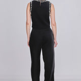 ENDLESS ROSE - Pearl Detail Knit Tank Top - TOPS available at Objectrare