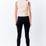 ENDLESS ROSE-Pearl Trim Knit Tank Top-TOPS available at Objectrare