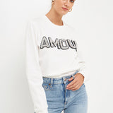Beaded Amour Sweatshirt