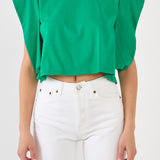 Drop Shoulder Cropped Top