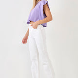 Drop Shoulder Cropped Top