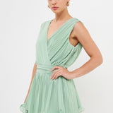 Pleated Romper