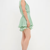 Pleated Romper