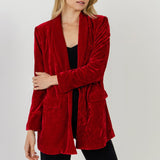 Velvet Loose Fit Blazer