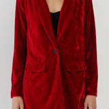 Velvet Loose Fit Blazer