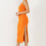 Double Shoulder Strap Cropped Knit Cami Top