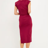 Side Slit Detailed Knit Midi Skirt