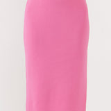 Side Slit Detailed Knit Midi Skirt