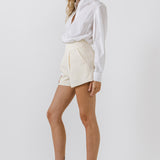 Waist Band Detail Shorts