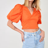 Schrunchie Back Tied Top