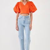 Schrunchie Back Tied Top