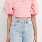 Schrunchie Back Tied Top