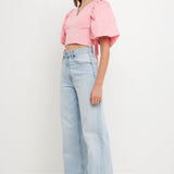 Schrunchie Back Tied Top