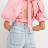 Schrunchie Back Tied Top