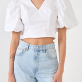 Schrunchie Back Tied Top