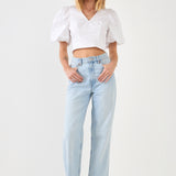 Schrunchie Back Tied Top