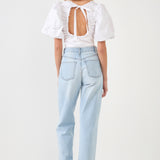 Schrunchie Back Tied Top