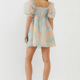 Ombre Puff MIni Dress