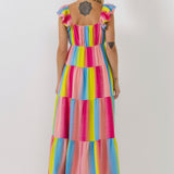 Ombre Stripe Maxi Dress
