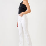 Ruffled Asymmetrical Bodysuit