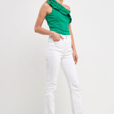 Ruffled Asymmetrical Bodysuit