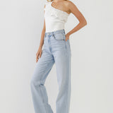 Ruffled Asymmetrical Bodysuit