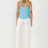 Satin Effect Knotted Top