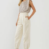 Sequin Shoulder Pad Top - Final Sale