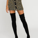 ENDLESS ROSE - Metallic Tweed Mini Skirt - SKIRTS available at Objectrare