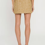 ENDLESS ROSE - Metallic Tweed Mini Skirt - SKIRTS available at Objectrare