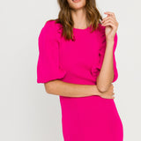 ENDLESS ROSE - Puff Sleeve Knit Dress - DRESSES available at Objectrare