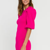 ENDLESS ROSE - Puff Sleeve Knit Dress - DRESSES available at Objectrare