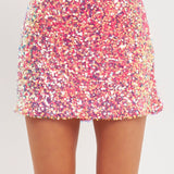 Sequin Mini Skirt