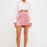 Sequin Mini Skirt