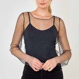 Crystal Mesh Top