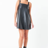 Square Neck A-Line Mini Dress