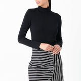 Striped Asymmetrical Skirt