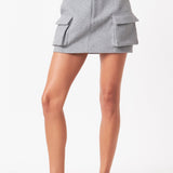 Wool Cargo Skirt