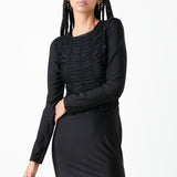 Gathered Mini Dress