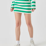 Stripe Terry Skirt