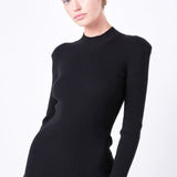 High Neck Knit Dress