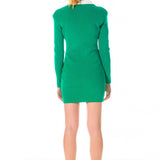 Power Shoulder Mini Knit Dress