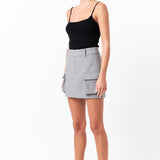 Wool Cargo Skirt