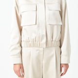 Pocket Satin Jacket