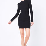High Neck Knit Dress