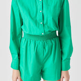 Oversized Shirt Romper