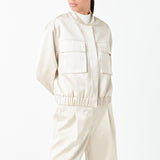 Pocket Satin Jacket